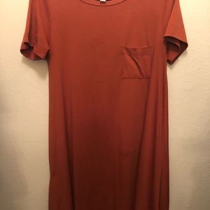 Lularoe Burnt Orange Carly XS